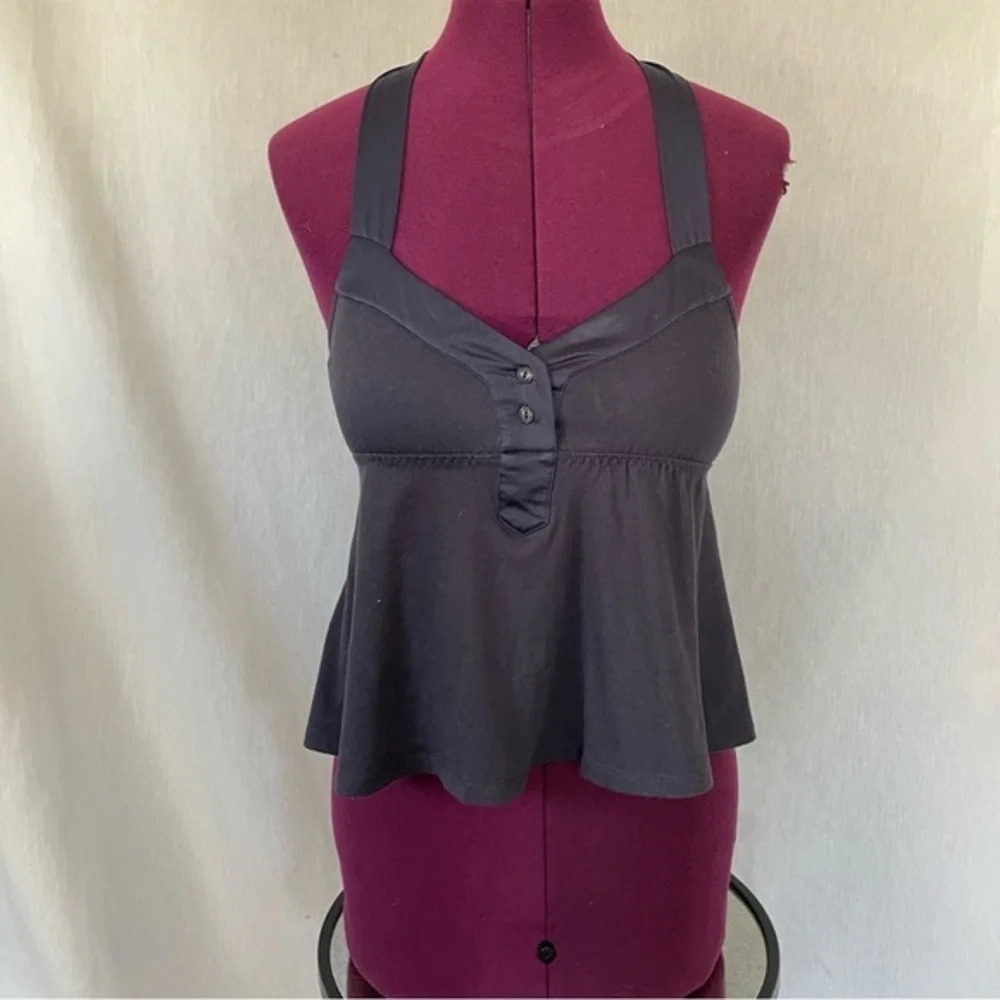 Colcci Navy Blue Tie Up Halter Top